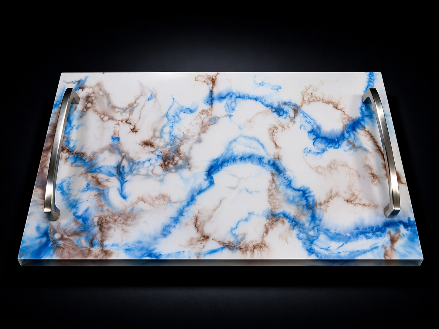 White, Blue, And Brown